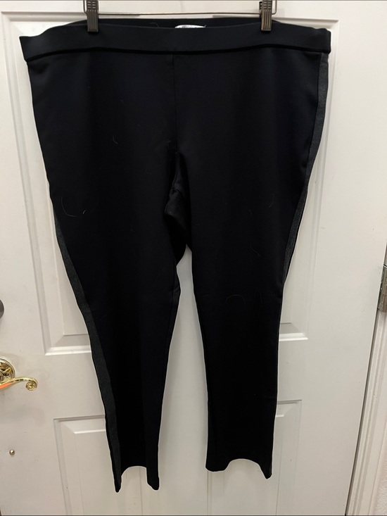 Coldwater Creek Pants - Black Slim-fit pants with Side Strip